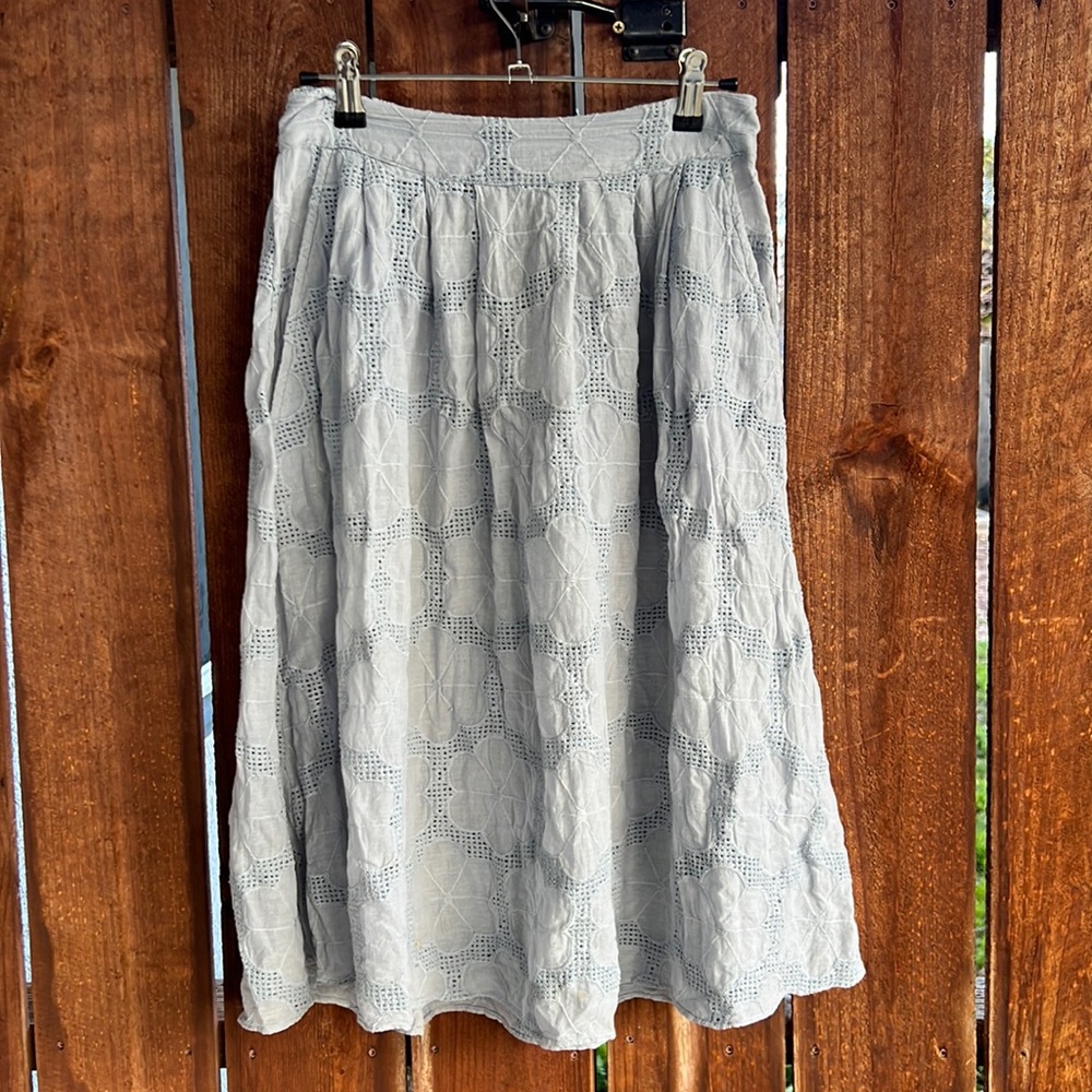 ASOS pale blue/gray lace skirt